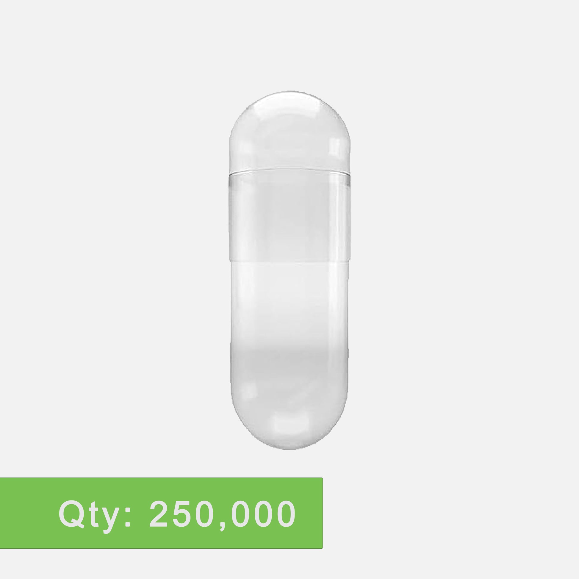 Capsule Depot - Size 4 Empty Vegetarian Capsules - Empty Pill Capsules - 250,000,Clear