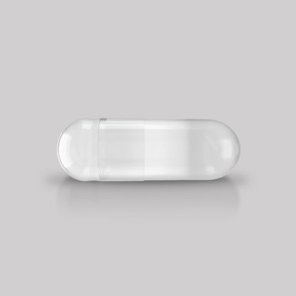 Clear bulk gel capsule 0