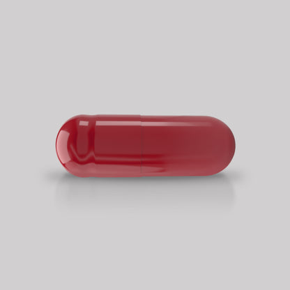 Red bulk gel capsule 0