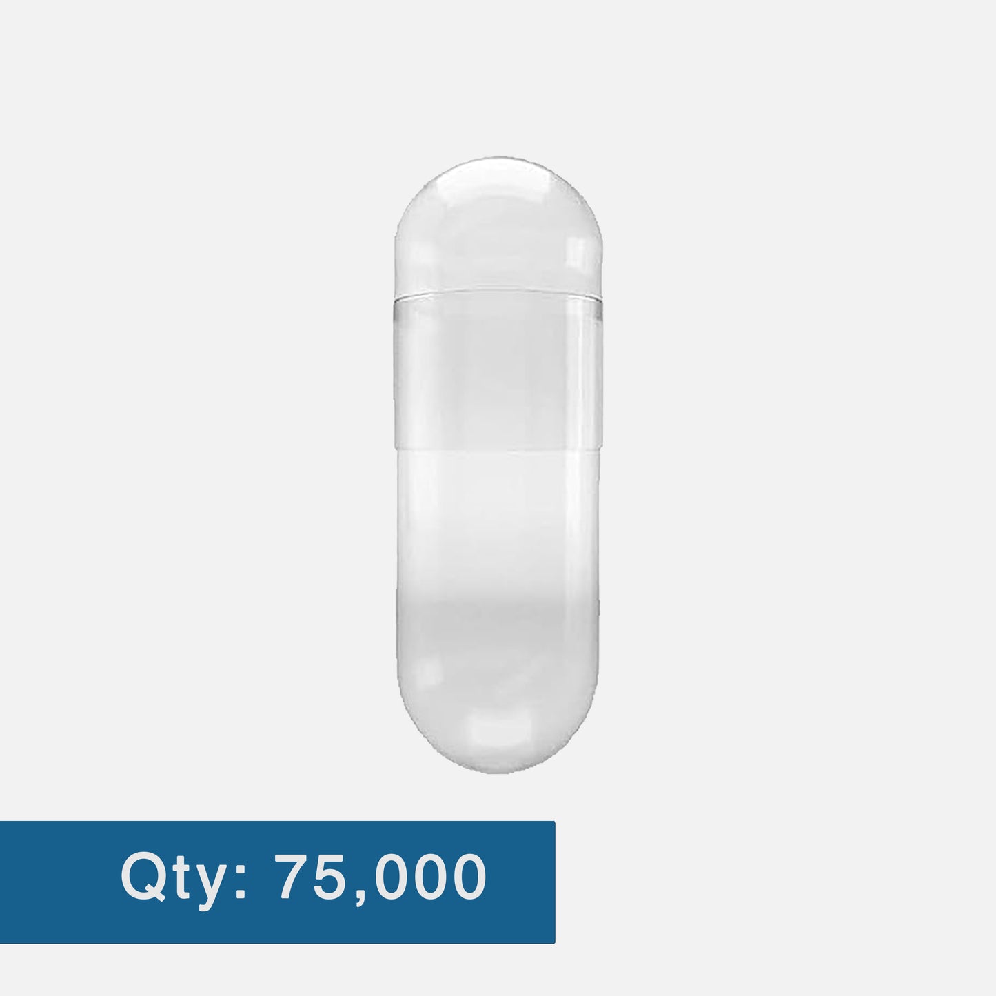 Capsule Depot - Size 00 Empty Gelatin Capsules - Empty Pill Capsules - 75,000,Clear