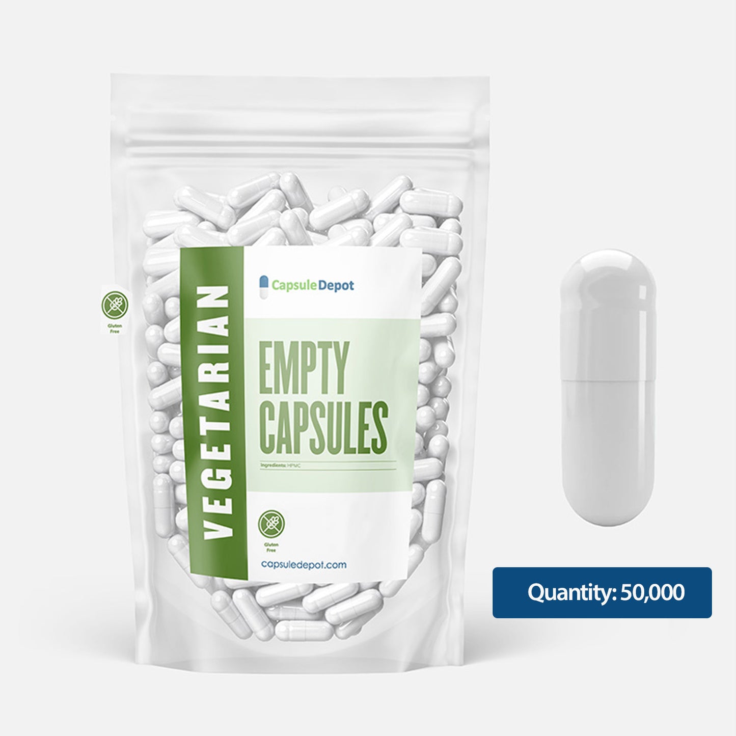 Size 0 Empty Vegetarian Capsules (HPMC) -Capsule Depot