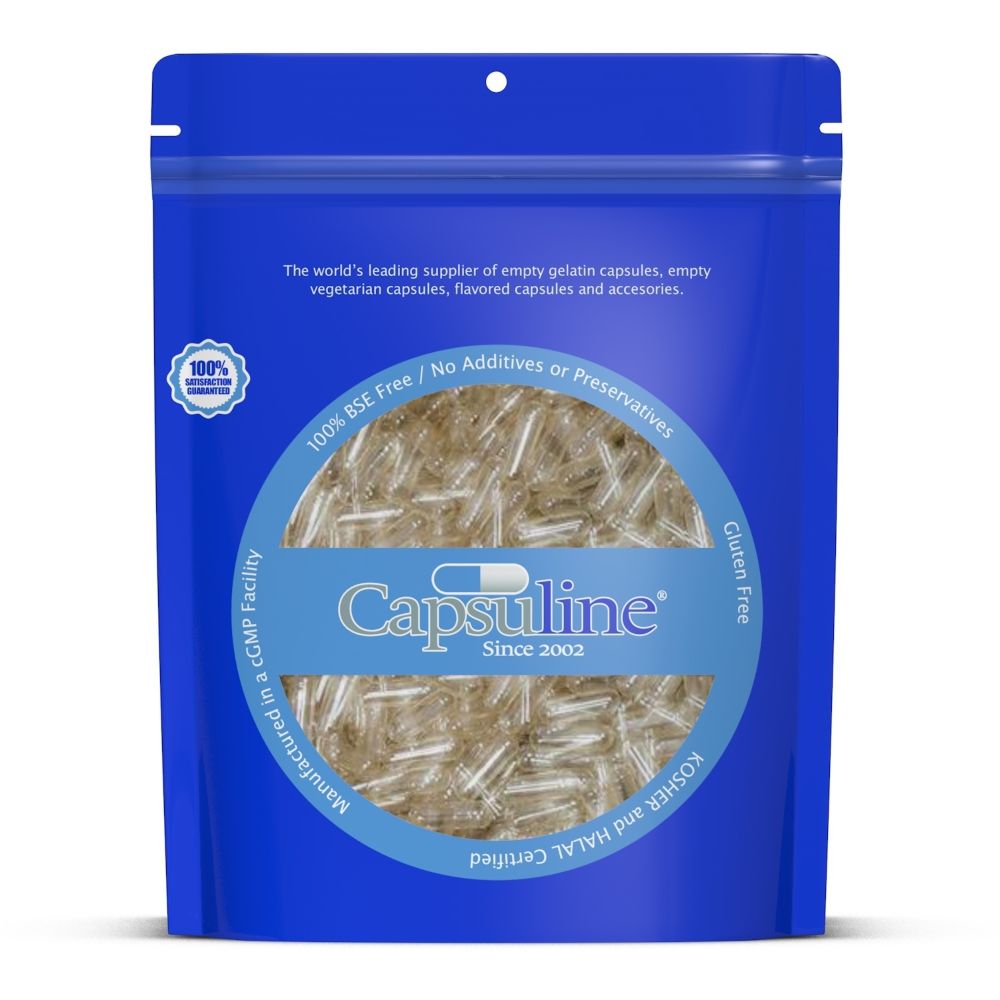 Capsuline PetCaps Chicken Flavored Gelatin Empty Capsules Size 3 1000 Count - 1000